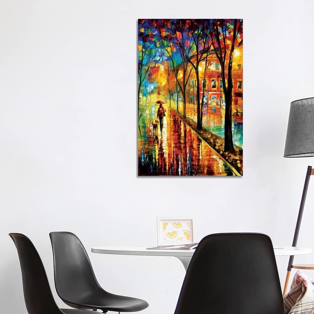iCanvas "Walk With Dog" by Leonid Afremov Canvas Print