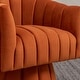 preview thumbnail 12 of 14, SEYNAR Modern Glam Velvet Upholstered Round Swivel Accent Arm Barrel Chair for Living Room