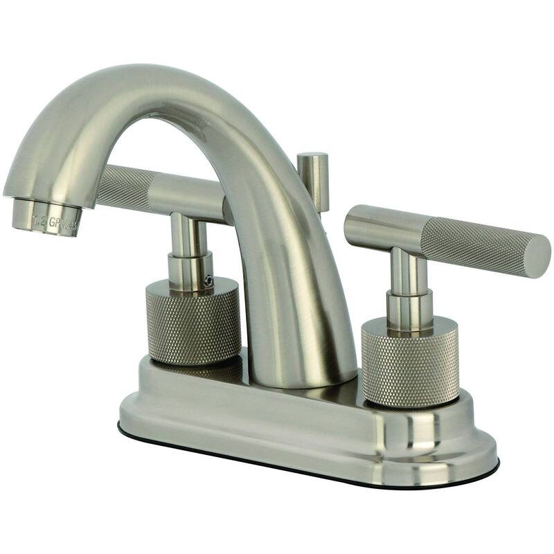 Kingston Brass KS861.KNL Convergent 1.2 GPM Centerset Bathroom Faucet - Brushed Nickel