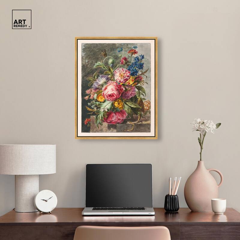 Stilleven Met Bloemen Canvas by Art Remedy