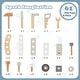 preview thumbnail 8 of 7, Kids Play Tool Workbench Set with 61 Pcs Tool and Parts Set-Blue - 19.5" x 11.5" x 28.5"