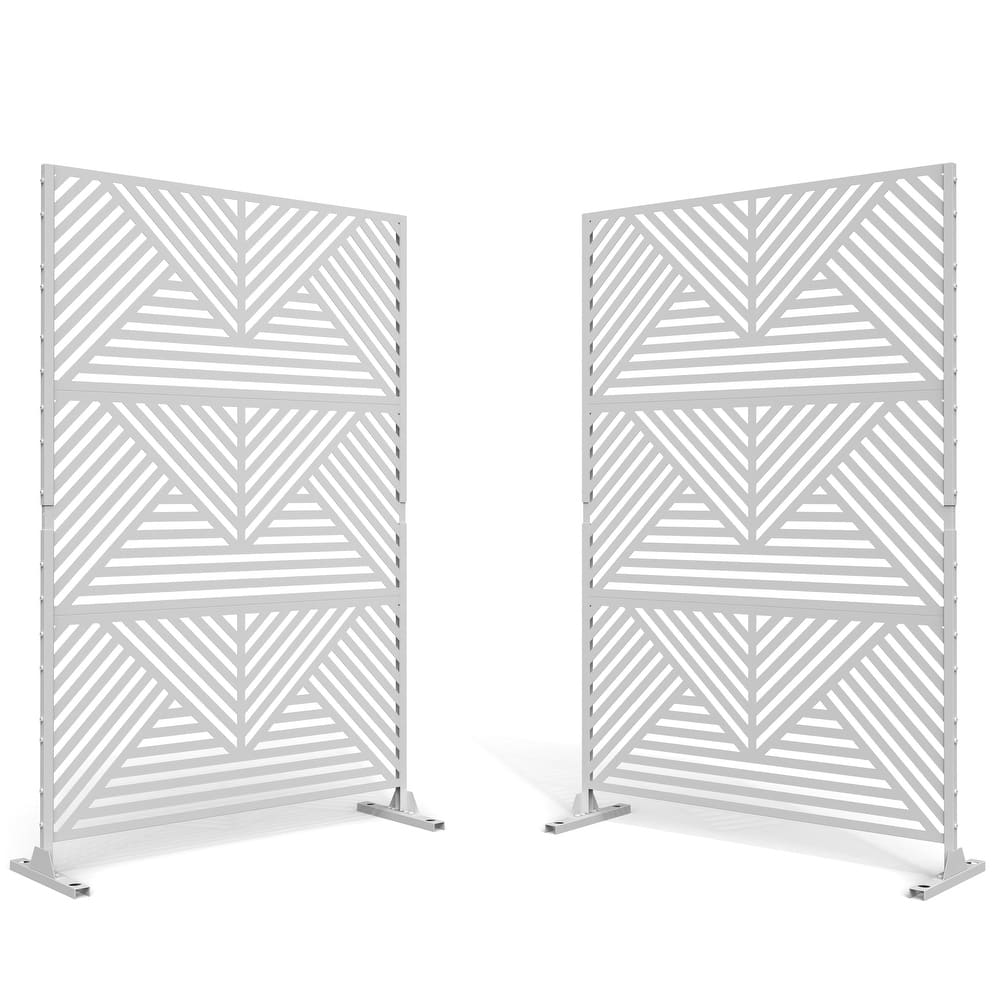 Outdoor Privacy Screen with Stand (Set of 2)