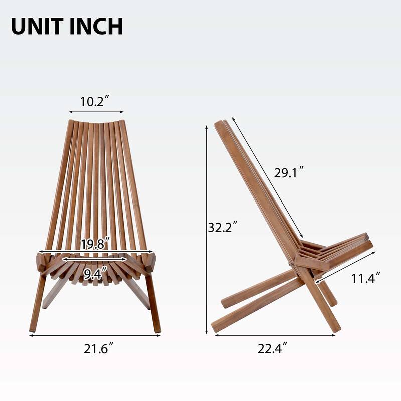 Stylish Folding wood chair
