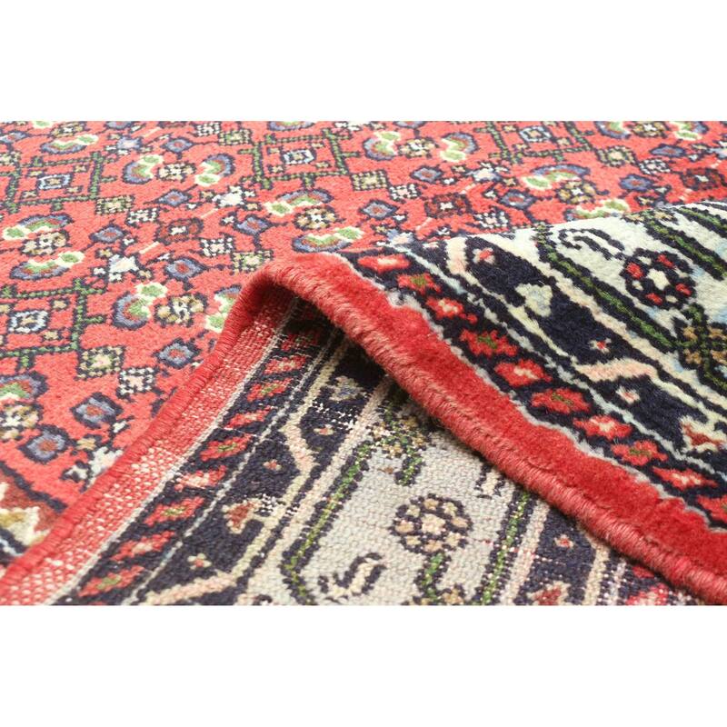 ECARPETGALLERY Hand-knotted Andelz Red Wool Rug - 3'5 x 4'11