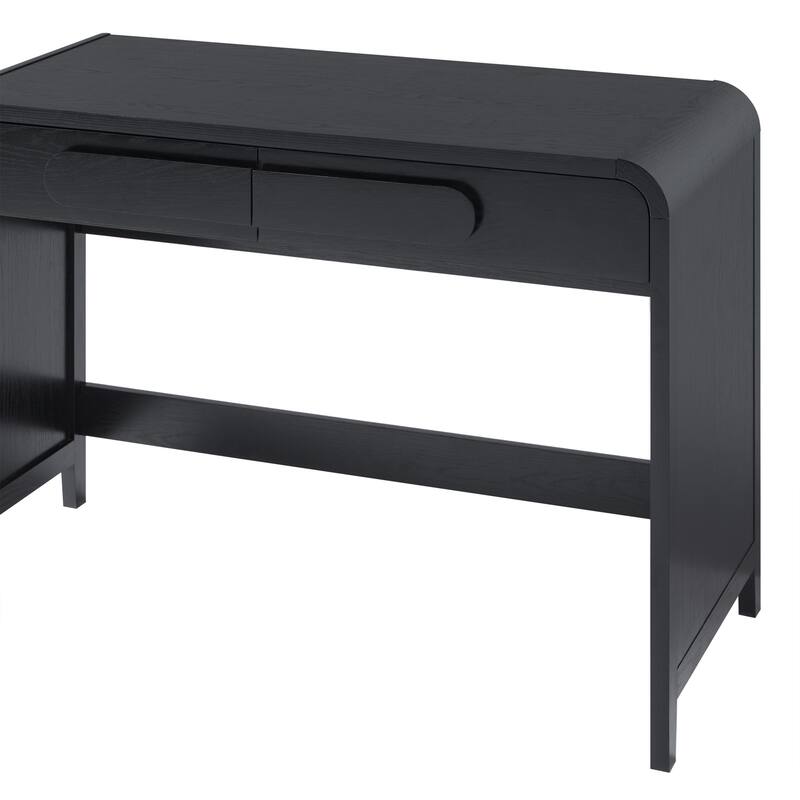 Middlebrook Designs Waterfall Desk with Center Drawers