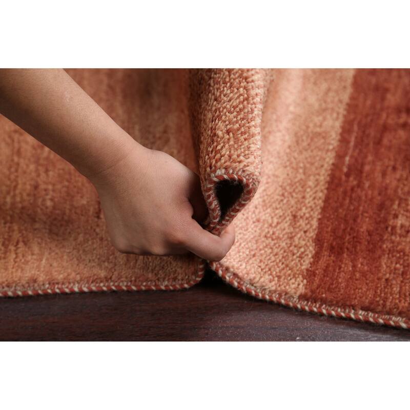 Modern Gabbeh Kashkoli Oriental Long Runner Rug Wool Hand-knotted - 3'1" x 16'7"
