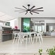 preview thumbnail 5 of 37, 72"/80" Large Windmill Ceiling Fan with Light and Remote(10 Reversible Blades)