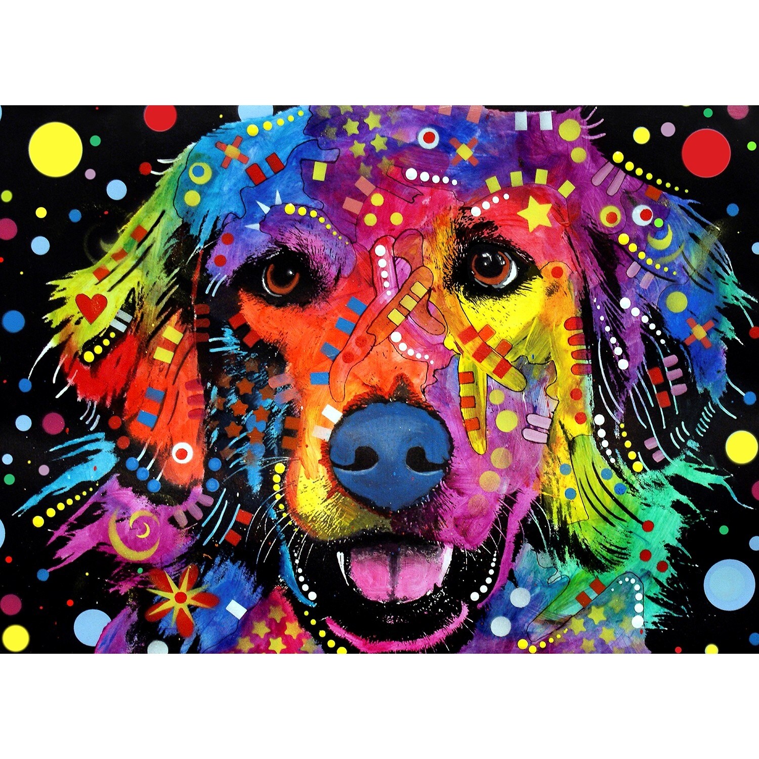 Love Is Golden Puzzle 1000 Piece Golden Retriever Dog Jigsaw Puzzle Multicolor Overstock 18108261