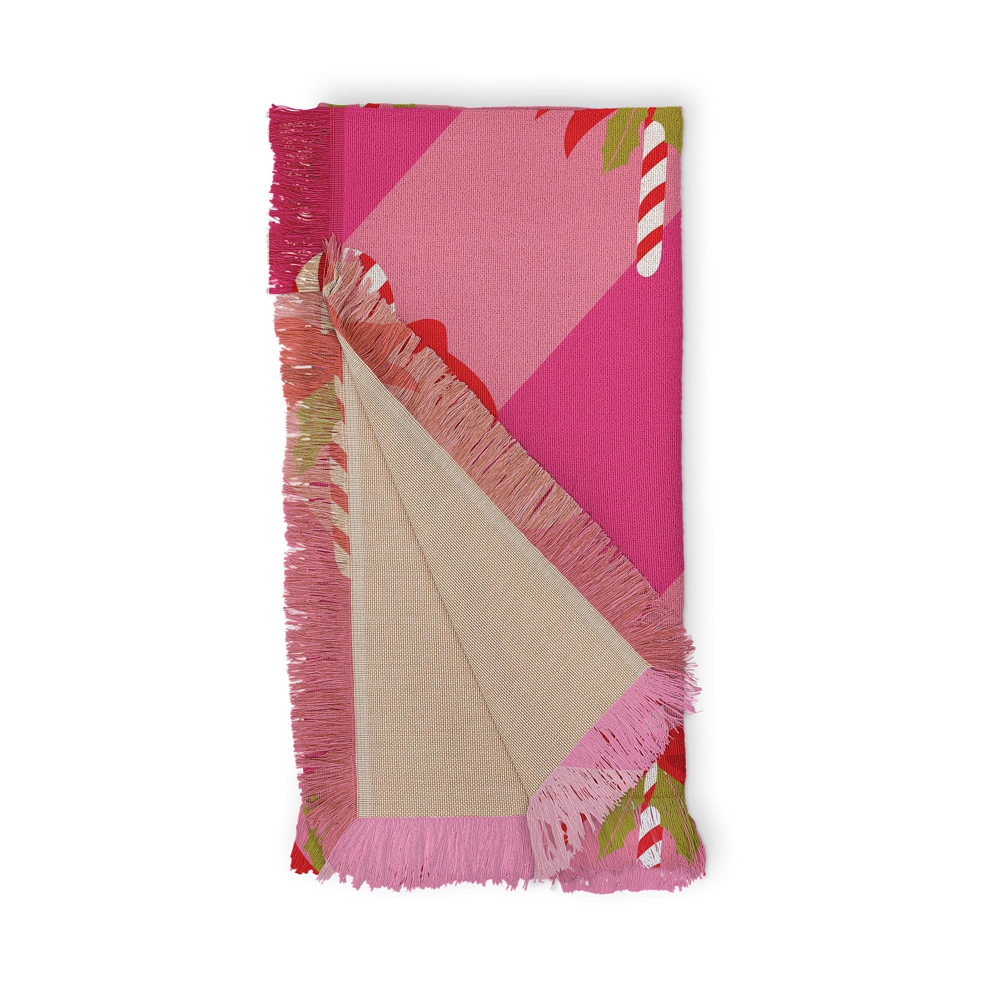 Candy cane throw blanket deals