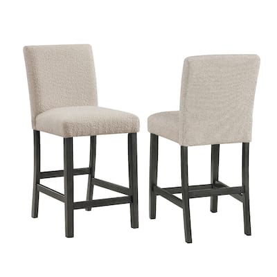 Set of 2 Upholstered Counter Height Dining Chairs
