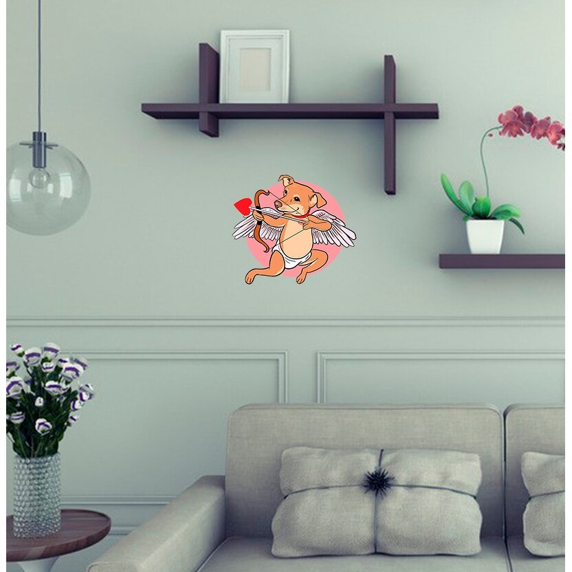 Cupid Dog Decal, Cupid Dog Sticker, Cupid Dog Wall Decor-image
