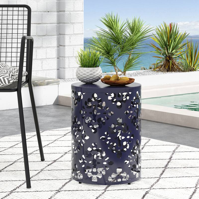 Outdoor Metal end table -Large