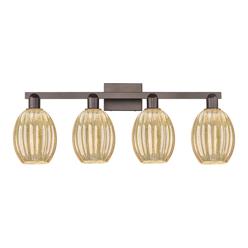 Innovations Lighting 716-4W-13-36 Preston Vanity Preston 4 Light 36" - Oil Rubbed Bronze / Mercury