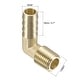 Brass Hose Barb Fitting Elbow 3 8