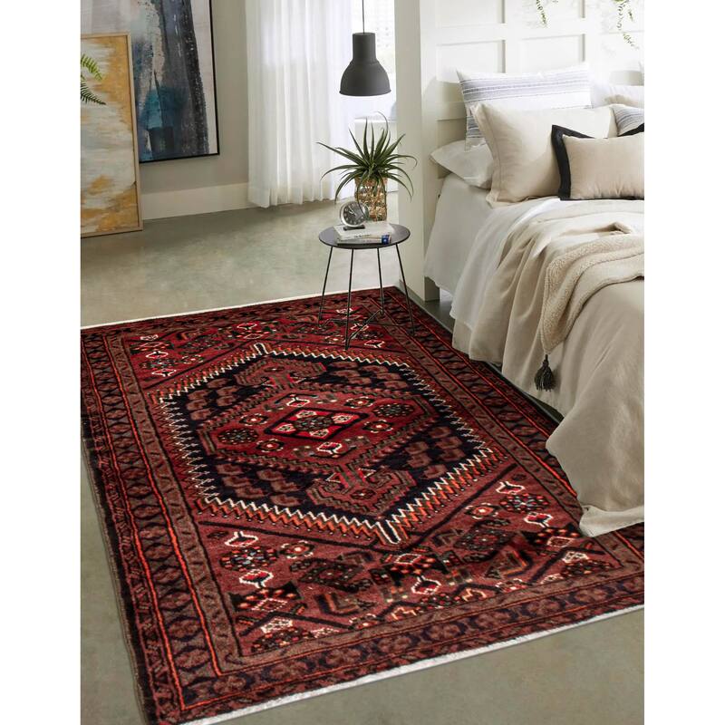 ECARPETGALLERY Hand-knotted Andelz Copper Wool Rug - 3'4 x 4'11