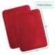 preview thumbnail 107 of 153, Empyrean Ultra Soft Plush Bathroom Rug - Non-Slip, Velvet, Memory Foam Bath Mat - Set of 2