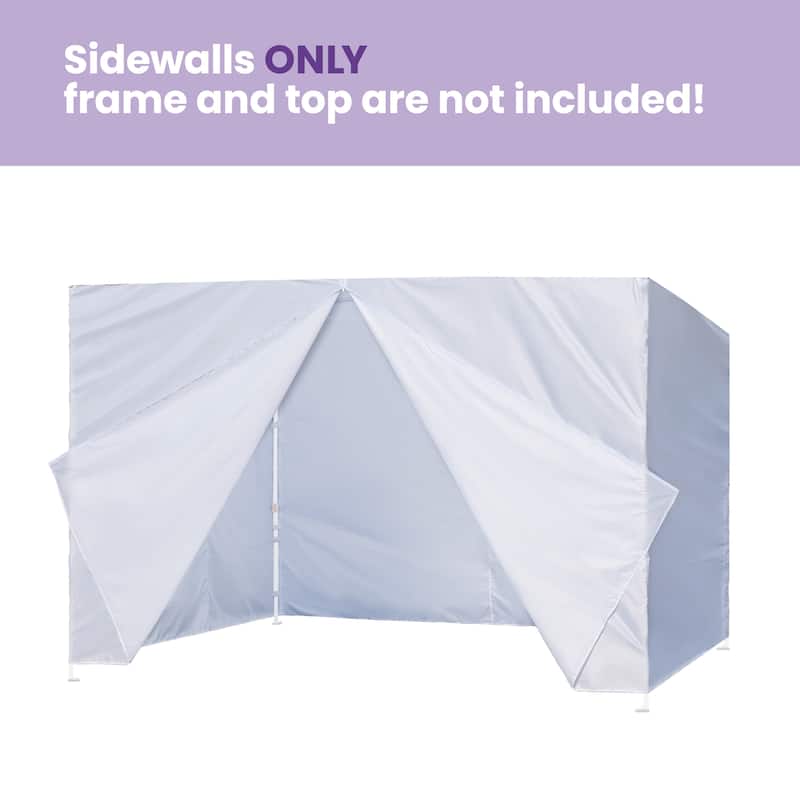 Tradesparker 10x10/10x20 Canopy Sidewall Kit 3 Walls+1 Doorwall Fits Pop Up Tents