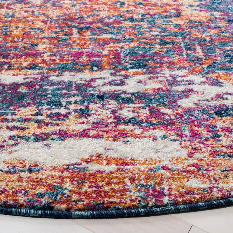 SAFAVIEH, Evoke Yukako Modern Abstract Distressed Rug