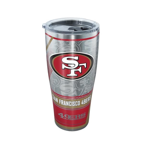 NFL San Francisco 49ers Edge 30 oz Stainless Steel Tumbler with lid ...