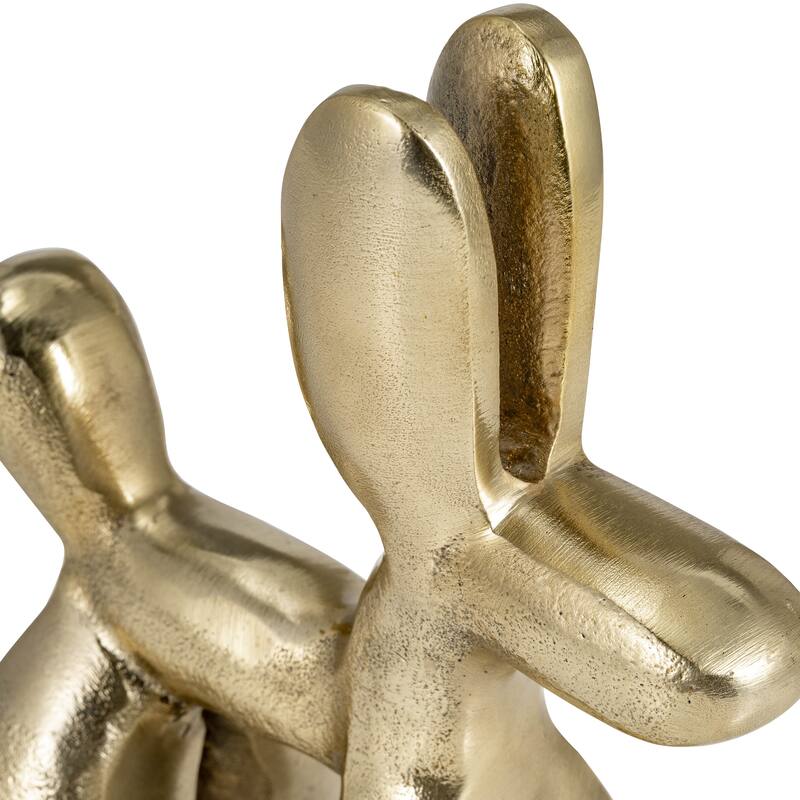 Modern Metal Balloon Dog Decorative Figurine - Gold - 6.5" x 3.25" x 8"
