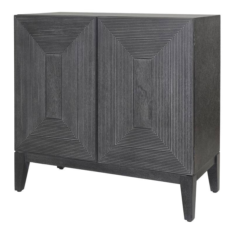 NPD Furniture Covey Cabinet 2 Doors, Brushstroke Black