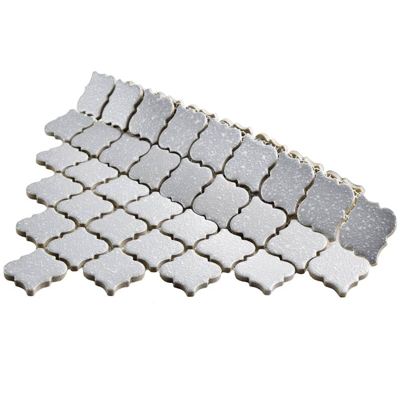 Merola Tile Hudson Tangier Crystalline Grey 12-3/8" x 12-3/8" Porcelain Floor and Wall Tile