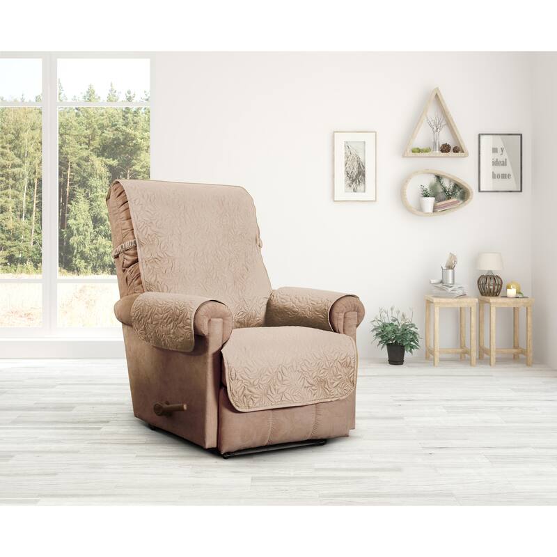 Belmont Leaf Secure Fit Recliner Furniture Cover Slipcover