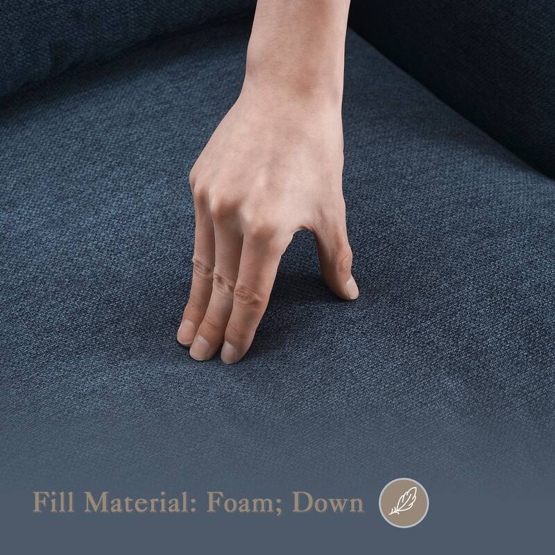 Upholstered Accent Chair with Solid Wood Legs and Pillow for Living Room Seating