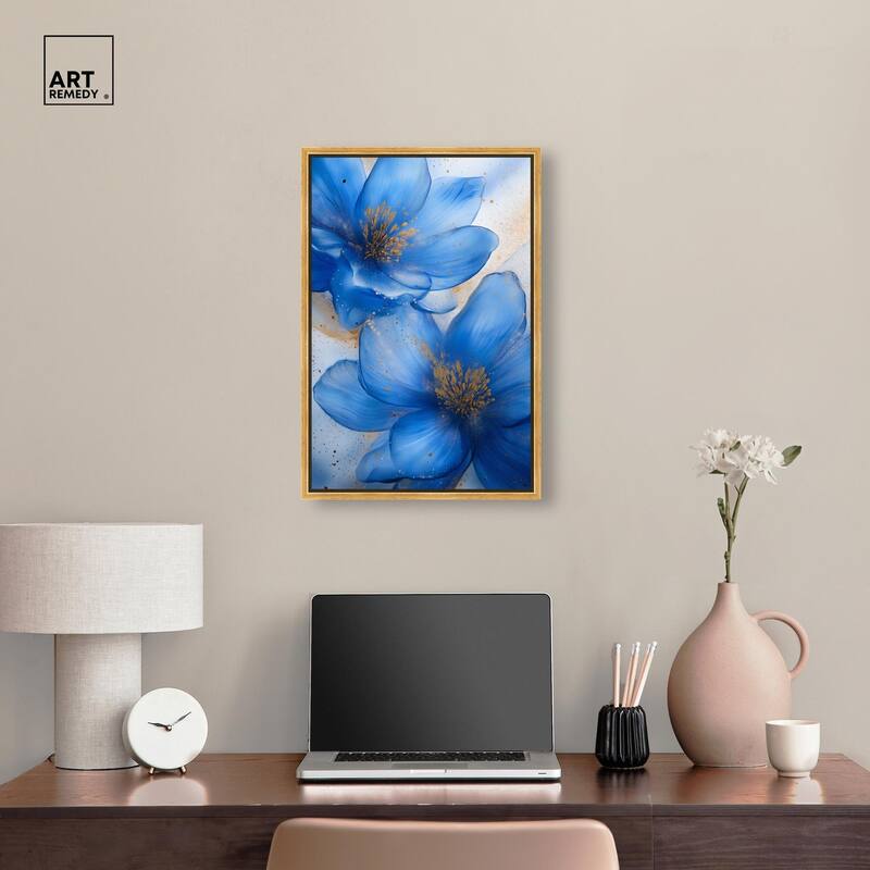 Twilight Teal Tint II Canvas by Art Remedy