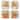 Certified International Harvest Morning 6" Canape/Luncheon Plates, Set of 4 - 6" x 6" x 0.75"