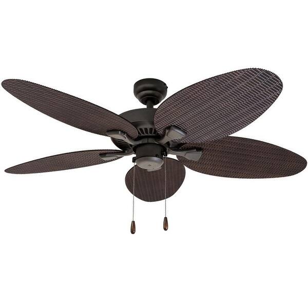 Eco Sure EcoSure Siesta Key 52-inch Tropical Bronze Outdoor Ceiling Fan with Wicker Blades and Remote Control Eco Sure EcoSure Siesta Key 52-inch Tropical Bronze Outdoor Ceiling Fan with Wicker Blades and Remote Control