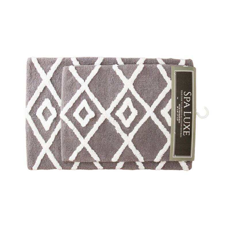 Spa Lux Criss Cross Bath Rug Set