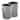 Bath Bliss Hammered Textured Trash Can