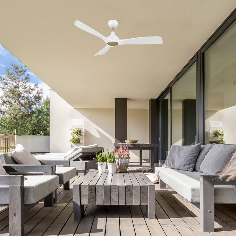 CARRO Ayr 52-inch Indoor Smart Ceiling Fan with Remote-No Light - N/A