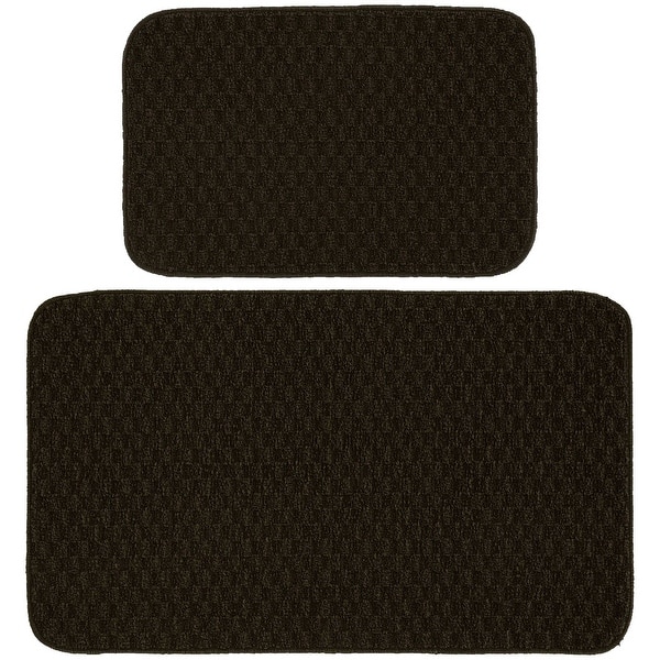 Garland Rug Town Solid Checkered Durable Kitchen/ Door Mat Accent Rug