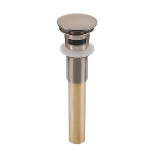 SinkSense 1.5" Pop-Up Sink Drain in Nickel - Overflow