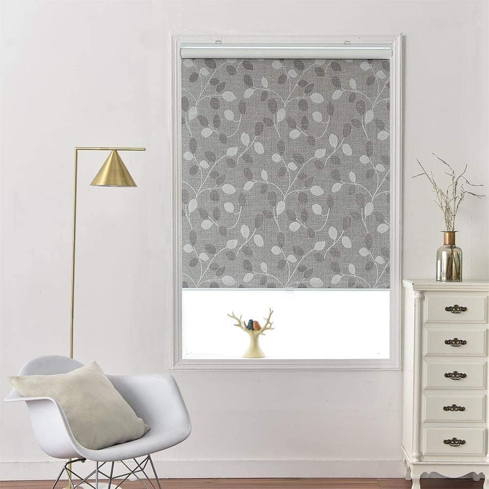 Fresh start Polyester Roller shade,Blinds for Indoor Windows, 100% Blackout Window Blinds for Home