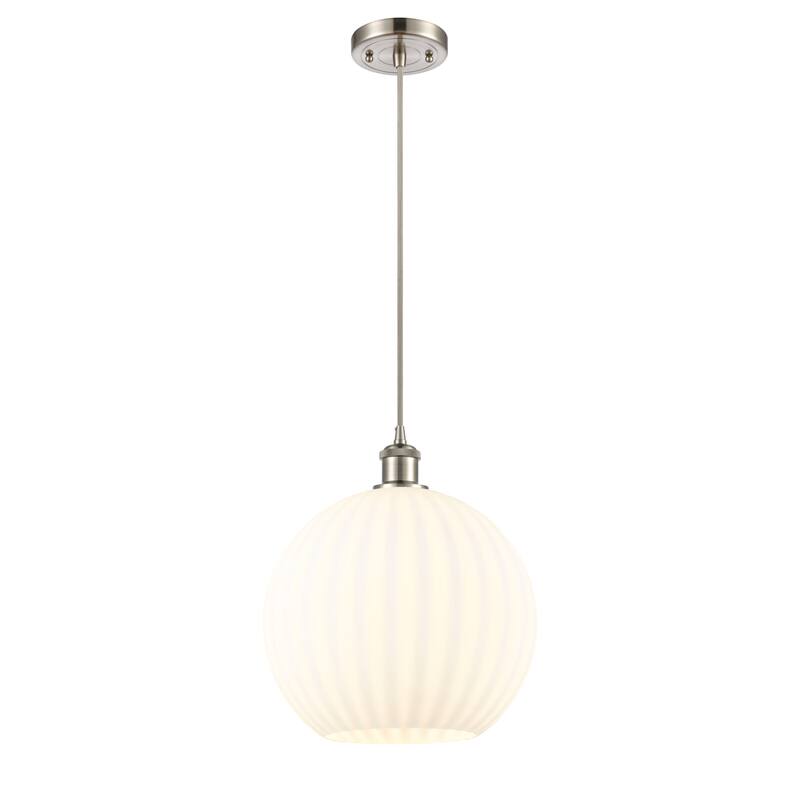 Innovations Lighting 516-1P-14-12 White Venetian Pendant White