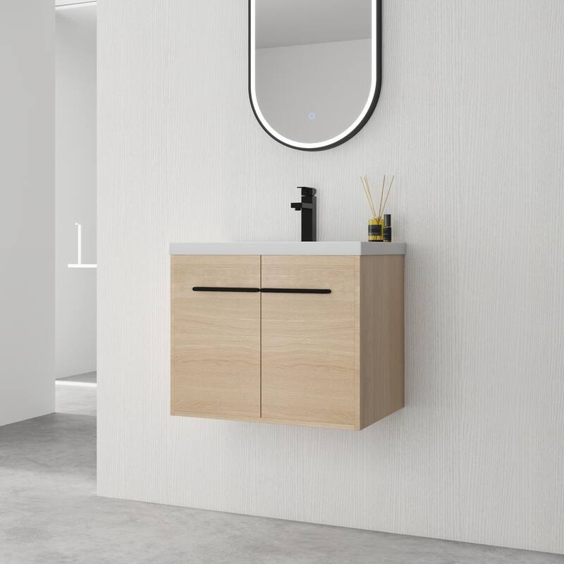BNK 16"/20"/24"/30"/36" Single Sink Bathroom Vanity with Soft Close Door and Shelf