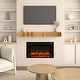 preview thumbnail 3 of 7, Rustic Fireplace Shelf Mantel Floating Shelf