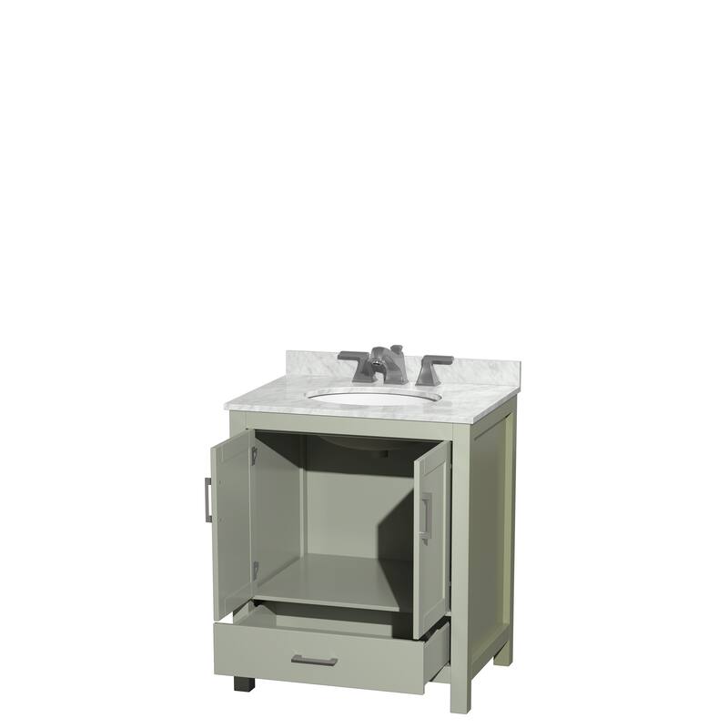 Wyndham Collection Sheffield Single Vanity Set