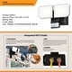 preview thumbnail 7 of 15, VAXCEL 2-Head Black Motion Sensor Dusk to Dawn Outdoor Security Flood Light with GFCI Outlet , Adjustable LED Heads