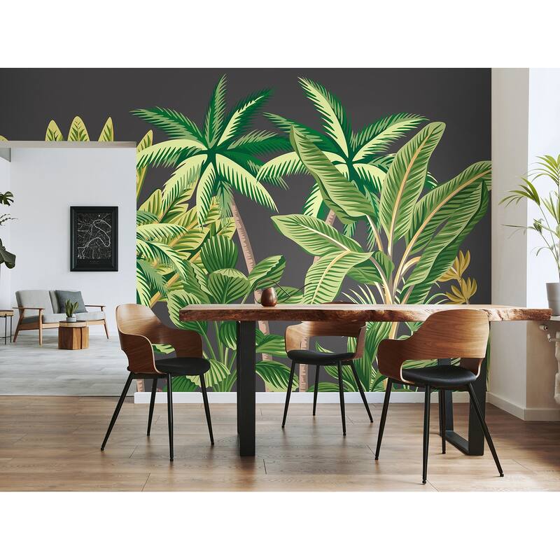 Verdant Tropical Palm Trees Wall Mural