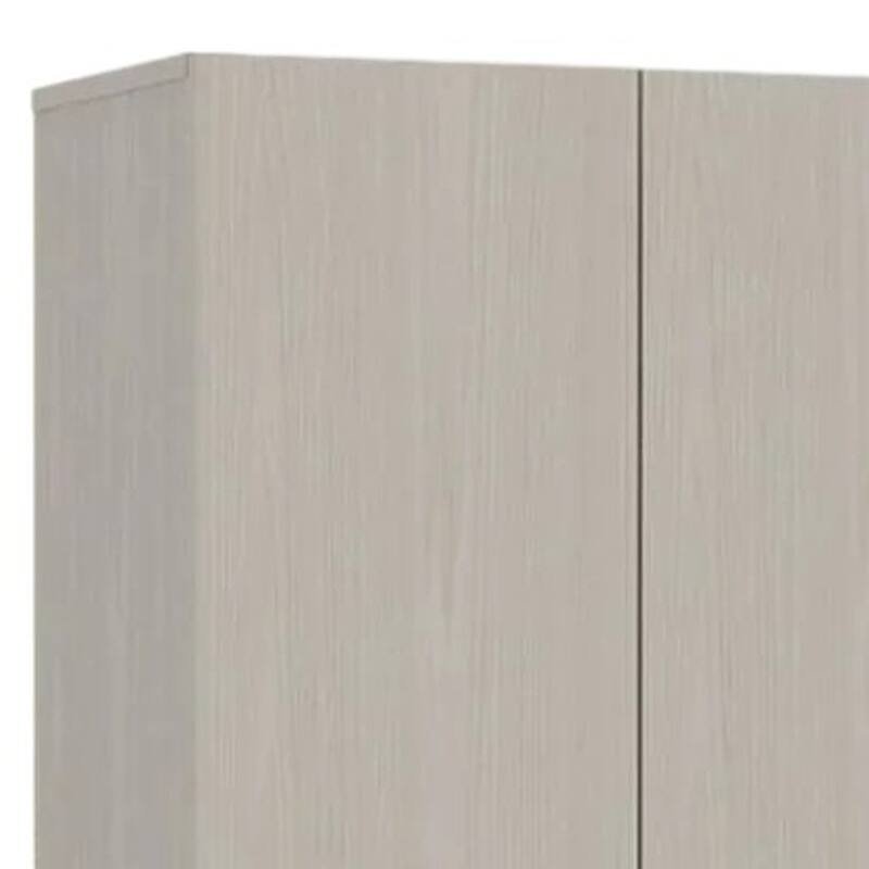 HomeRoots 71" Light Gray Wood Pantry Or Storage Closet - 23.6' X '70.8' X '11.8