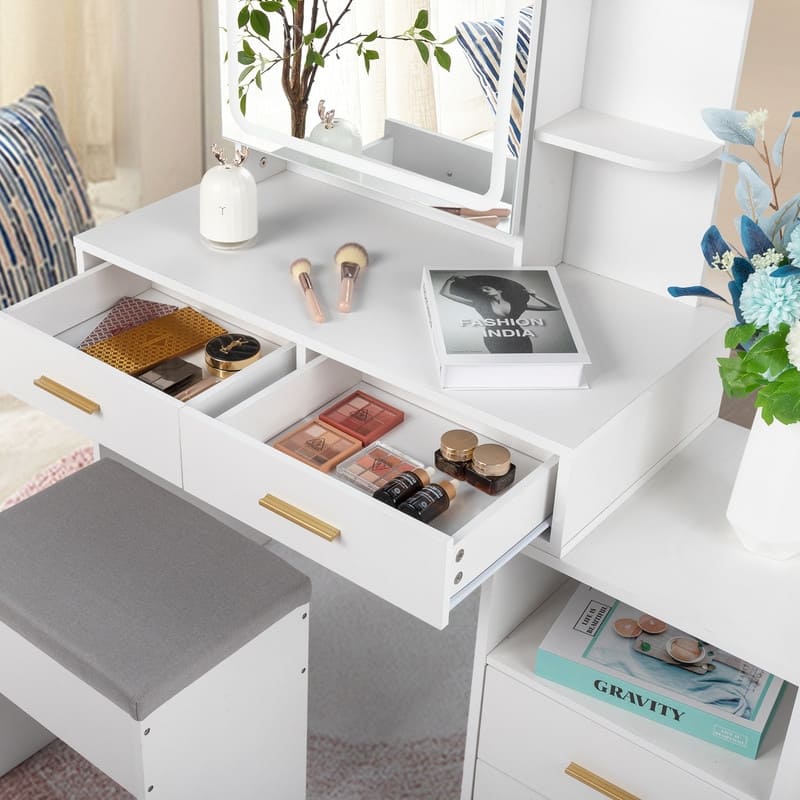 Makeup Table Set with Led Lights