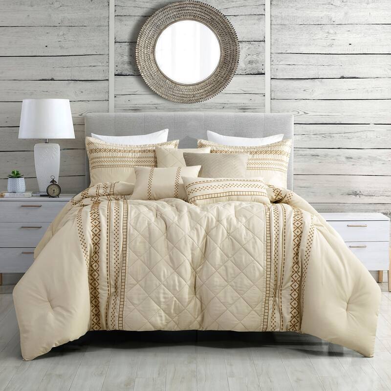 Kara Luxury 7 Piece Comforter Set