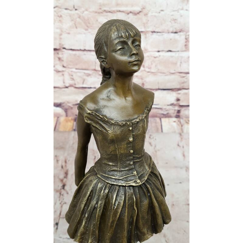 The Little Fourteen Year Old Dancer Bronze Ballerina Sculpture After Edgar Degas