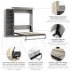 preview thumbnail 7 of 22, Versatile Queen Murphy Bed with Closet Organizer (92W) by Bestar