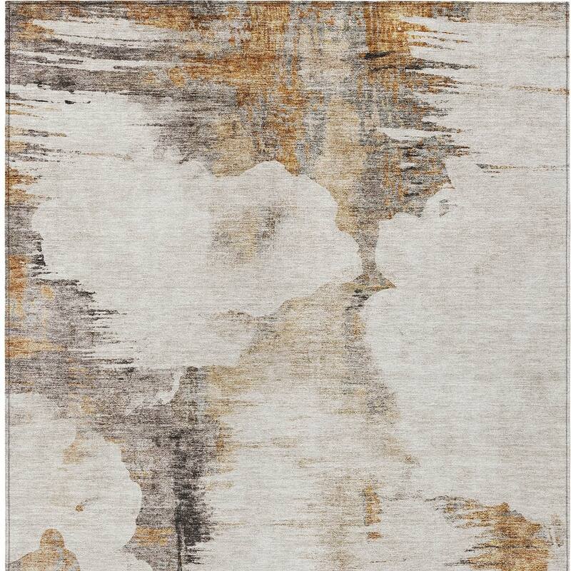 HomeRoots Abstract Transitional Rectangle Outdoor Rug