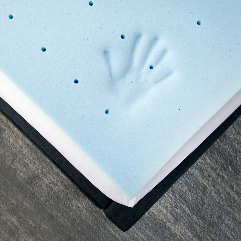 Bodipedic Comfort Gel-Infused Memory Foam Mattress Topper